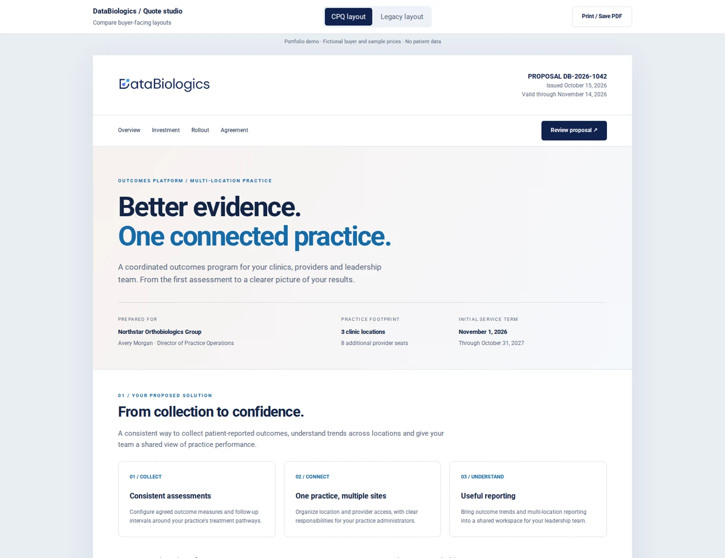DataBiologics Quote project preview
